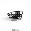 E-Scooter y bicicleta cesta de metal (35x30x20 cm) | Negro mate | Incluye set de montaje | Cesta delantera y trasera más resistente