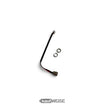 Toma de carga con cable para hoverboard / patinete eléctrico | 3 polos | 44 cm | Tipo 2 | Incl. tuerca y anillo