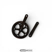 Piezas de biela Prowheel (170 mm) para Knaap AMS y RTD | Forjado en frío | Brazos de manivela de aluminio | Negro