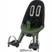Qibbel Air Front asiento de bicicleta Negro/Verde | Fijación al tubo del manillar | 9 meses - 3 años (15 kg) | Respaldo de malla