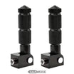 Almohadillas plegables de aluminio para asiento (par) | Universales para encaje de 8 mm | Soportes para el pasajero de la bicicleta eléctrica