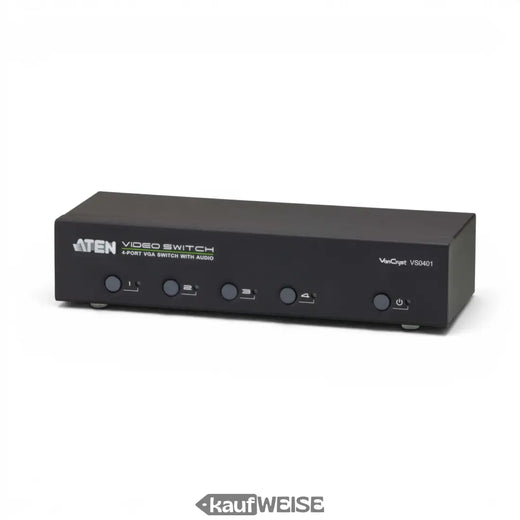 ATEN VS0401 Conmutador VGA de 4 puertos con audio y RS-232