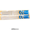 Conjunto de pegatinas para reflector Xiaomi M365 / Pro (16 piezas) | Plata y azul | 2 opciones de ajuste (estrecho y ancho)