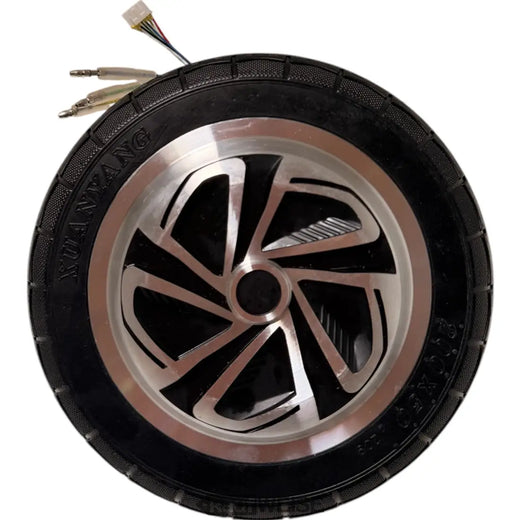 Motor de cubo para patinete eléctrico 36V 350W | Motor de cubo de rueda de 8 pulgadas (200x50) | Incluye neumáticos macizos y sensores Hall | Plata-Negro