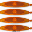 Reflectores de radios naranjas, set de 4
