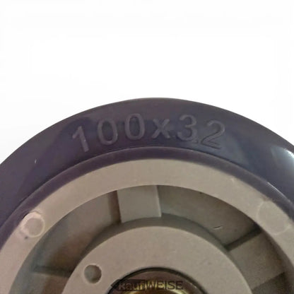 Dunkelviolettes Hoverkart-Ersatzrad 4 Zoll 100x32 mit Beige-Nabe