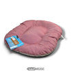 Cama para perro rosa, ovalada | Lila jaspeado, material reciclado, Made in Italy | 60 x 46 o 80 x 50 cm