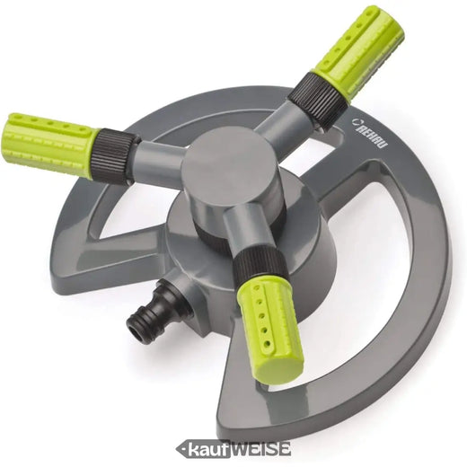 REHAU Tobera circular Trio (con tubo de tierra estable) | Boquillas ajustables | Hasta 133 m² de riego