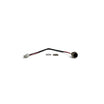 Toma de carga con cable para hoverboard / patinete eléctrico | Conector redondo de 3 pines, clavija de 3 pines con 2 contactos conectados | 24,5 cm | Incl. tuerca y arandela