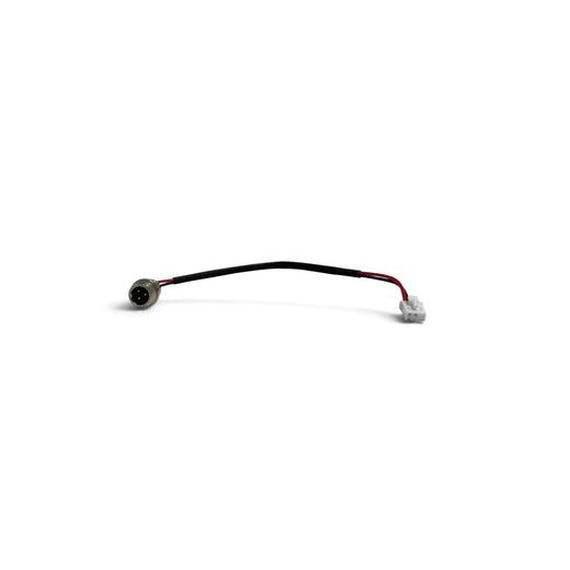 Toma de carga con cable para hoverboard / patinete eléctrico | Toma redonda de 3 pines, conector de 3 pines con 2 contactos conectados | 18,5 cm | rosca 12 mm