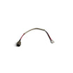 Toma de carga con cable para hoverboard / patinete eléctrico | Conector redondo de 3 pines, clavija de 3 pines con 2 contactos conectados | 19 cm | Funda trenzada