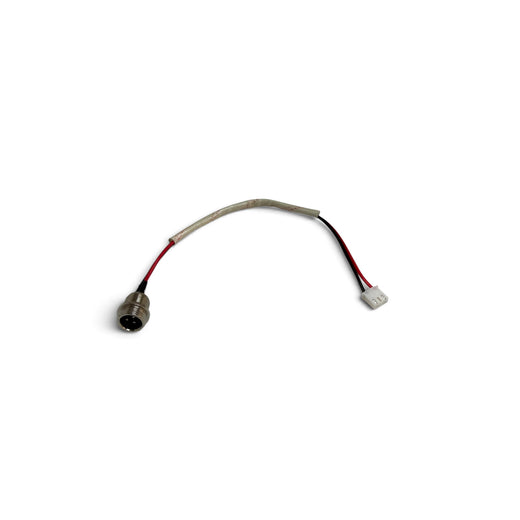 Toma de carga con cable para hoverboard / patinete eléctrico | Conector redondo de 3 pines, clavija de 3 pines con 2 contactos conectados | 19 cm | Funda trenzada