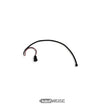 Toma de carga con cable para hoverboard / patinete eléctrico | Toma DC redonda, conector de 3 pines con 2 contactos conectados | 44 cm