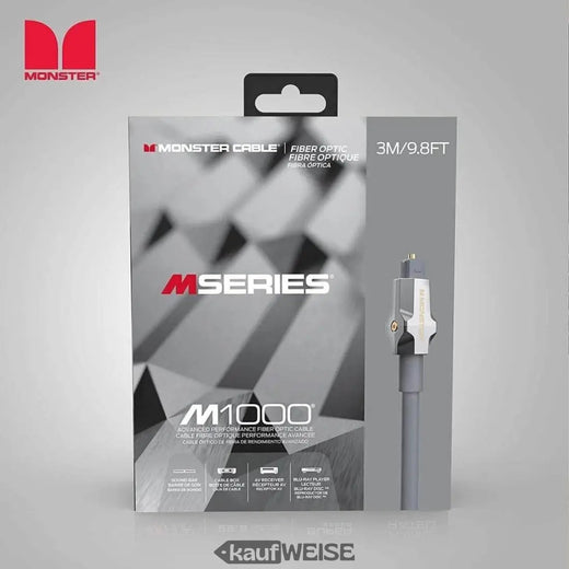 Monster M1000 Fibra óptica Toslink-kabel (3 m) para audio de alta gama
