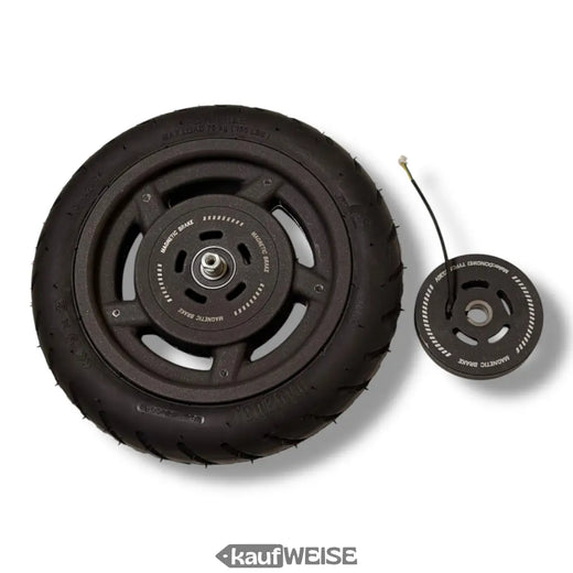 Ninebot Segway E25 y E45 rueda trasera completa | Incl. freno magnético y llanta de 9" | repuesto