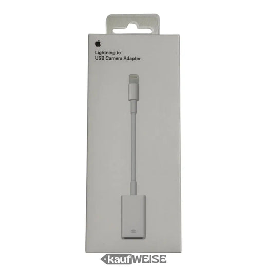 Adaptador de cámara Lightning a USB de Apple original (MD821ZM/A) | Importar fotos y videos | Conectar dispositivos USB al iPhone y al iPad