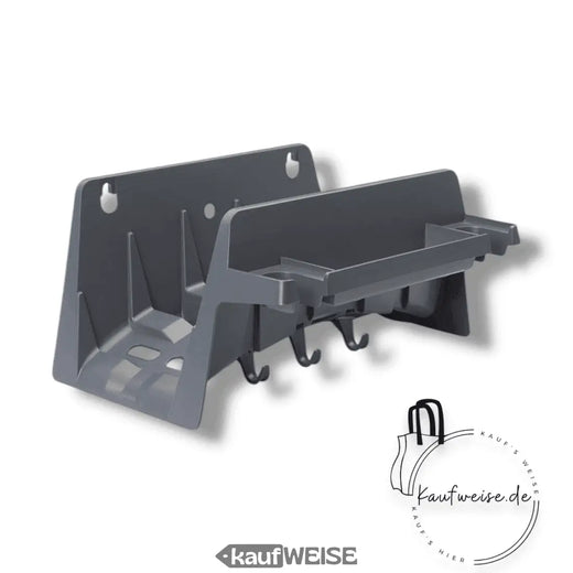 Rehau soporte para manguera de riego – almacenamiento resistente para mangueras de jardín | Gris | resistente al clima | incluye material de montaje
