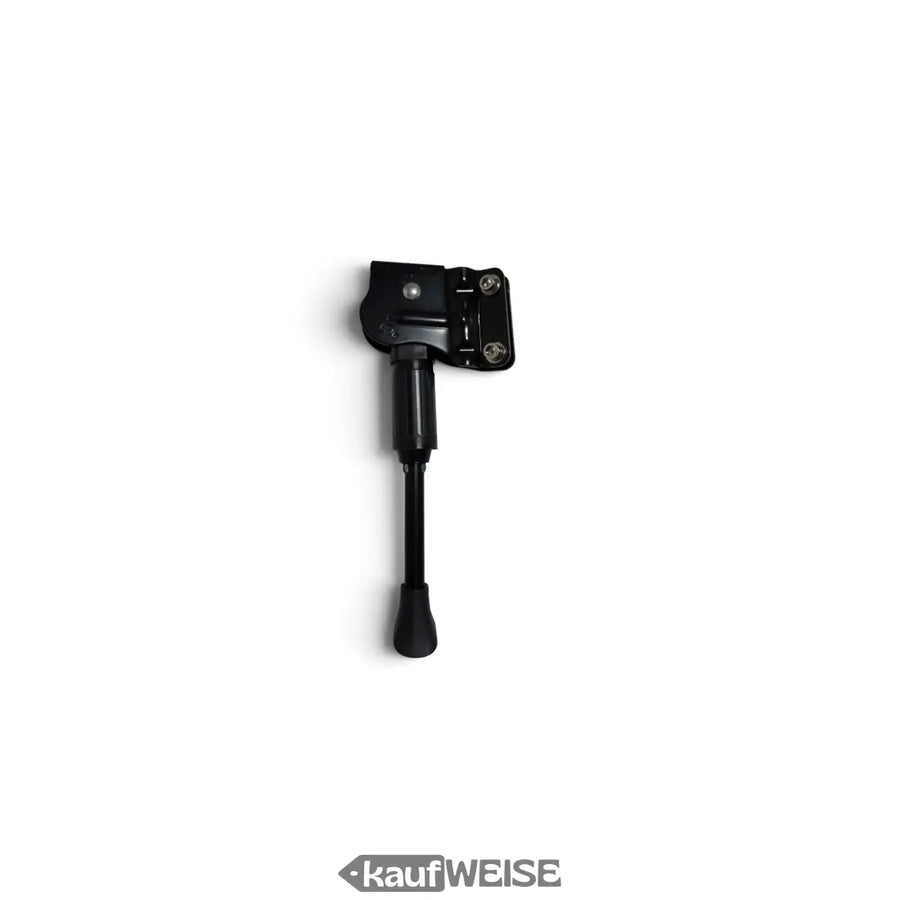 Seitenständer für Super73 SG und SG1, schwarz, Anschraubplatte mit vier Bohrungen und Schwenkgelenk