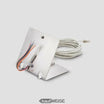 Siedle Access soporte de mesa AZTVP 870-0 E | Acero inoxidable cepillado | Para panel de vídeo AVP 870 | Incl. cable