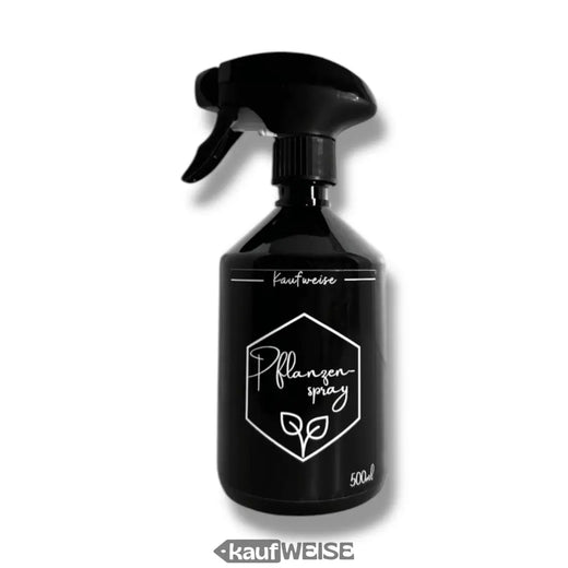 Botella de spray 500 ml negra: pulverizador premium para plantas