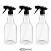 Botella pulverizadora vacía 750 ml, rellenable | Transparente, cabezal On/Off | 3, 5 o 10 unidades