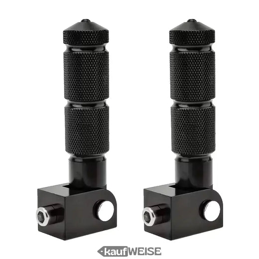 Almohadillas plegables de aluminio para asiento (par) | Universales para encaje de 8 mm | Soportes para el pasajero de la bicicleta eléctrica