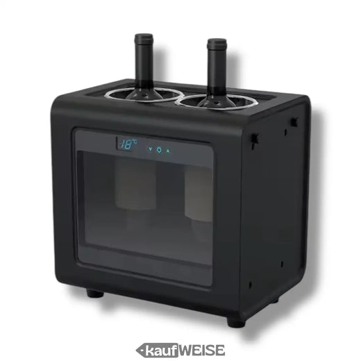 Enfriador eléctrico de vino para 2 botellas – LED y táctil | Rango de temperatura de 7-18 °C