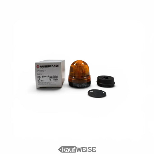 WERMA Lámpara estroboscópica Xenon 222.300.68 | Naranja 24V AC/DC | IP65 para montaje empotrado